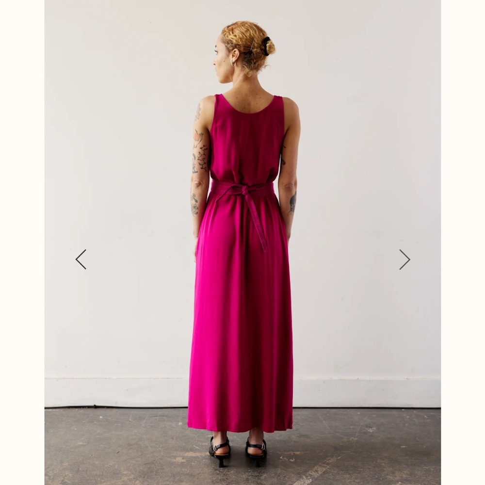 Jesse Kamm Palma Dress in Dragon Fruit